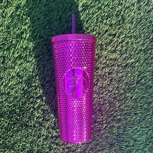 NWT Starbucks Pink holiday Studded cup